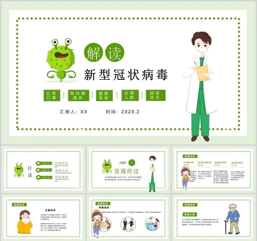 医疗科普ppt模板,医学健康小科普