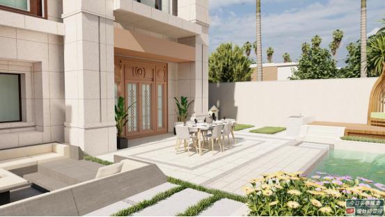 庭院设计庭院地面不会铺不用愁,有风水布局的庭院设计图片