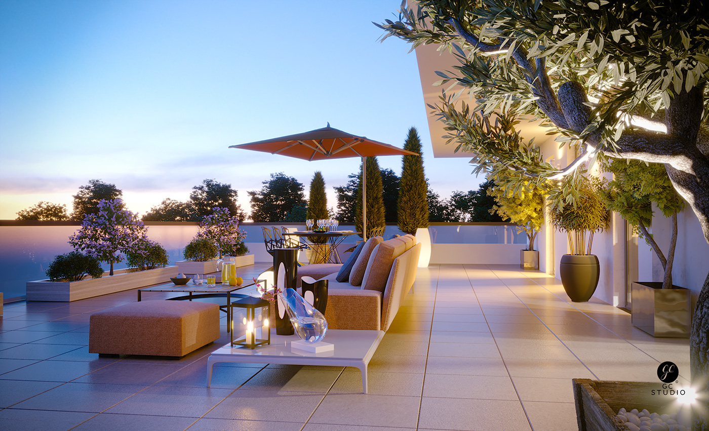 法式露台设计,这样的露台设计才够任性