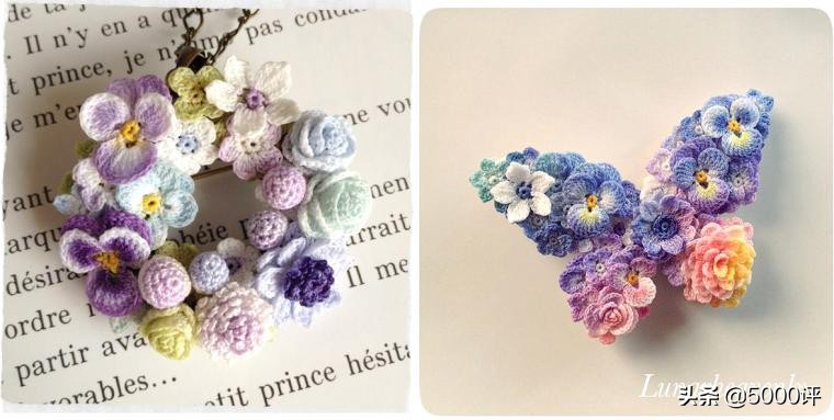 钩织饰品小星星,精品小饰品钩织