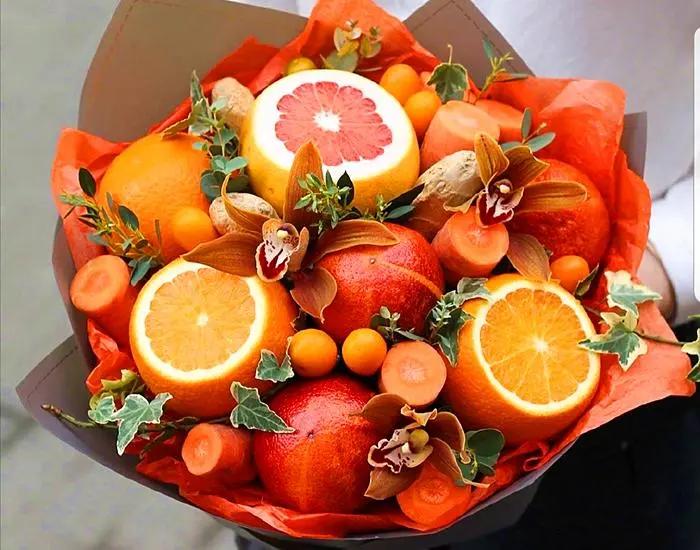 520水果花束预订,520表白玫瑰花束创意