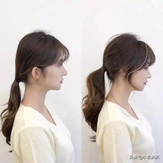 颧骨高头发蓬松多厚适合什么发型,颧骨高扎头发好看还是散头发好看