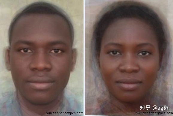 「世界人类图鉴」人类的摇篮:撒哈拉以南非洲居民的平均脸