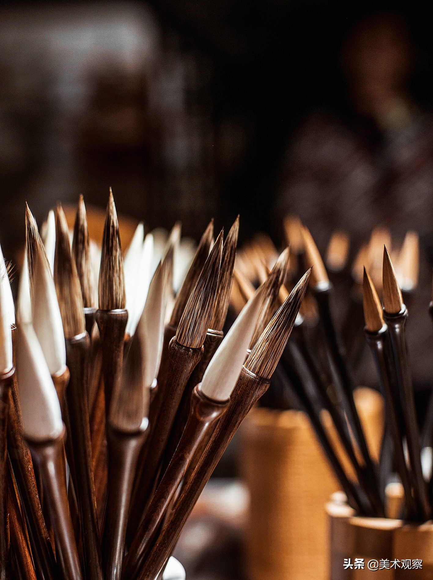 毛笔的制作工序有多少道图解,简单了解了一下毛笔的制作过程