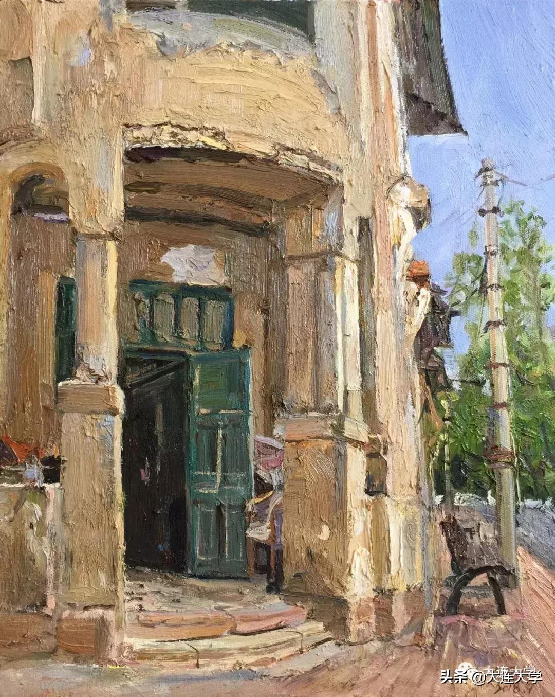 简单又好看的大连画,美丽大连我的家绘画