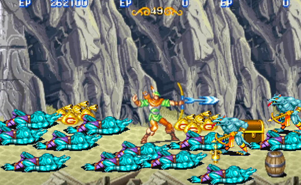 街机游戏中离谱的必杀技,街机游戏怪物