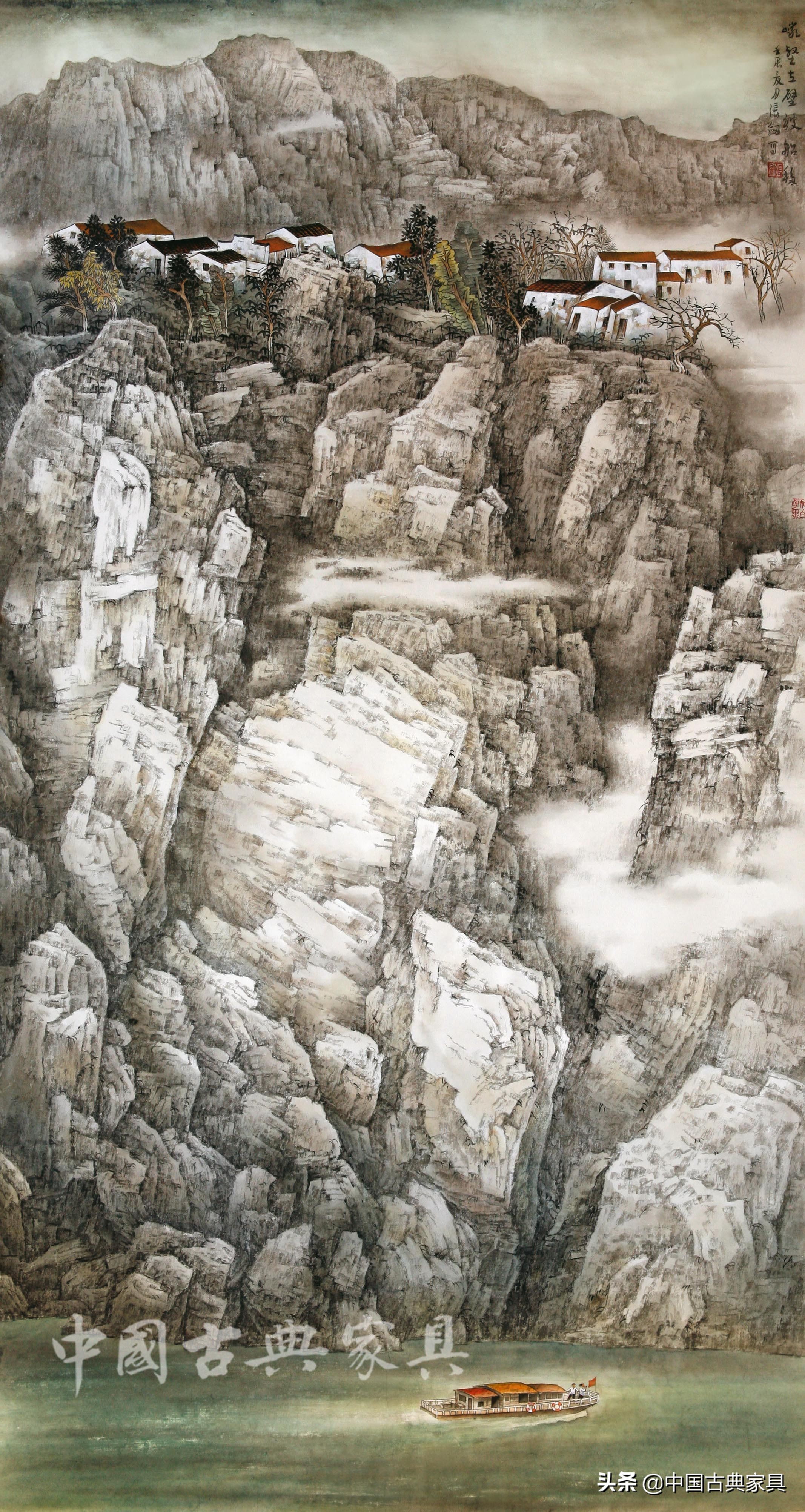 画者张剑：水墨山水写就家园赞歌丨《中国古典家具》2018年3月刊