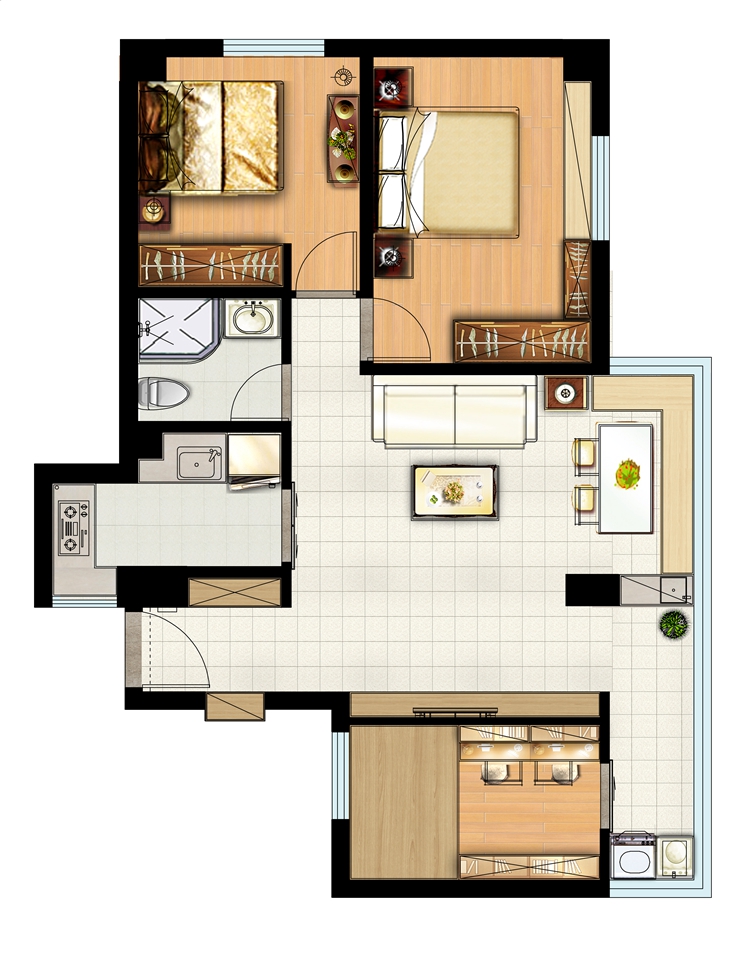 胭脂红原创设计,胭脂室内设计