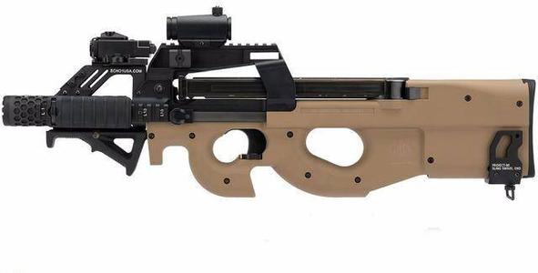 p90冲锋枪真实长相名字,p90冲锋枪真枪长什么样子