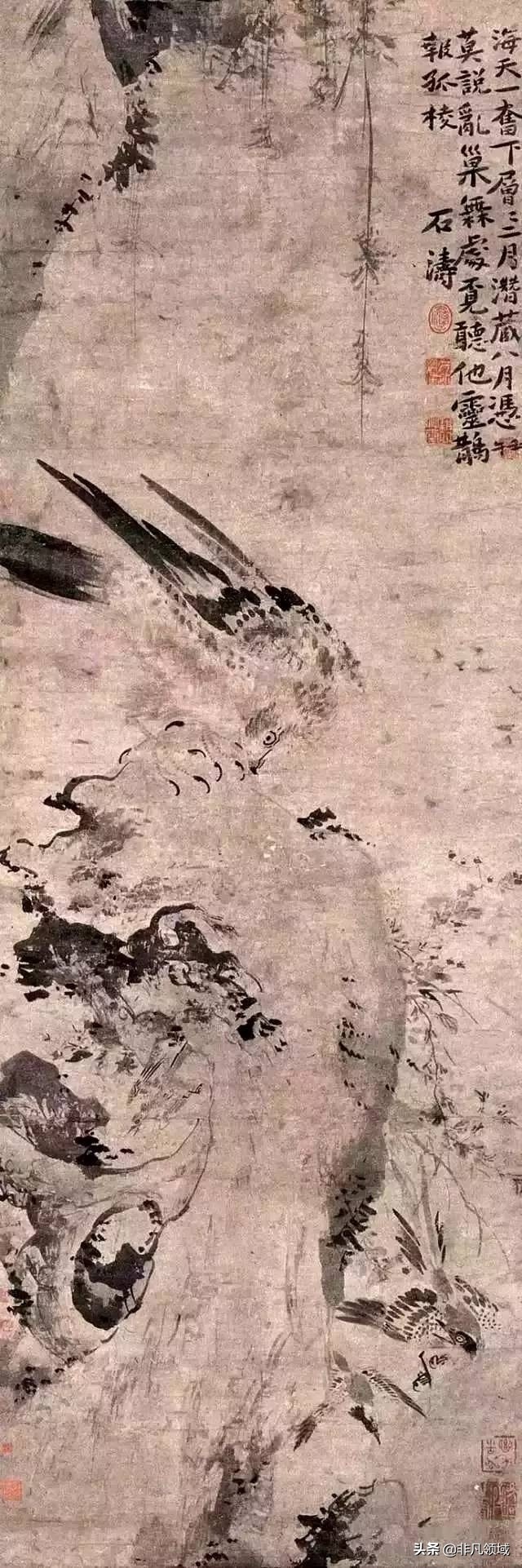中国画名家画鹰作品,中国画画鹰