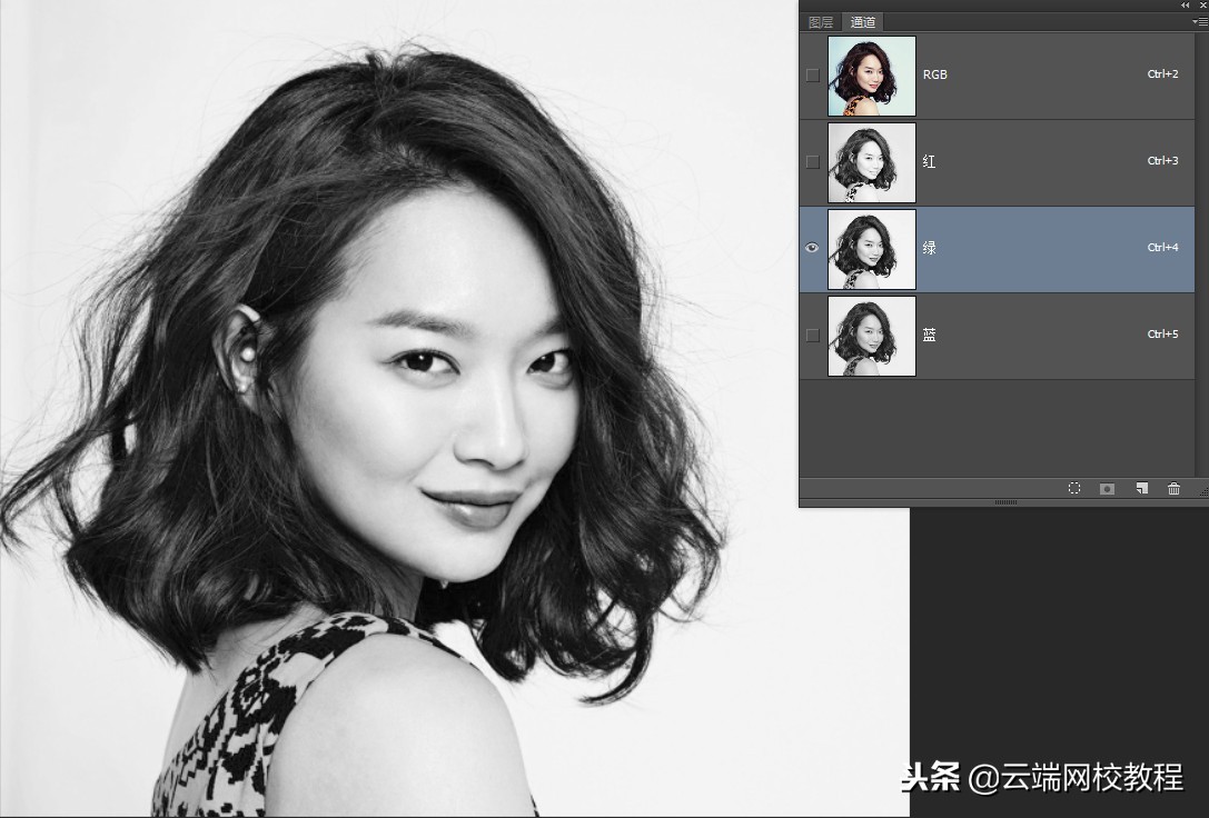 ps通道人像抠图,ps怎么用通道抠人像