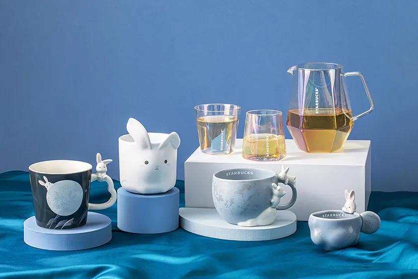 星巴克杯子2020圣诞双杯礼盒,星巴克2023中秋杯子