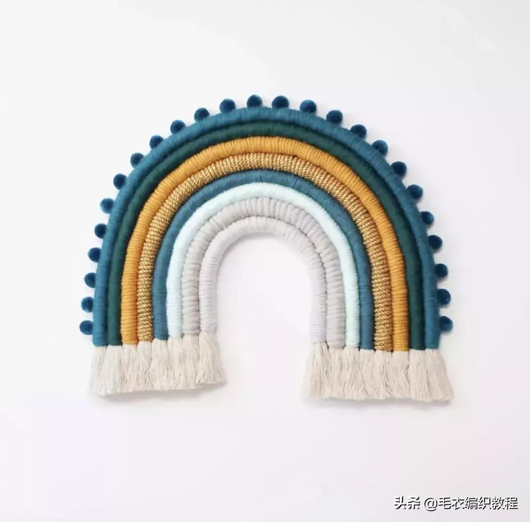 简单易做的挂毯,自制彩虹挂毯