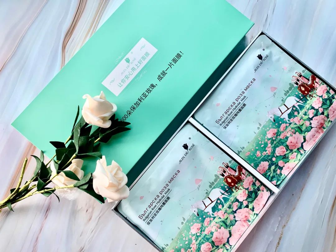 10片玫瑰面膜,500朵玫瑰