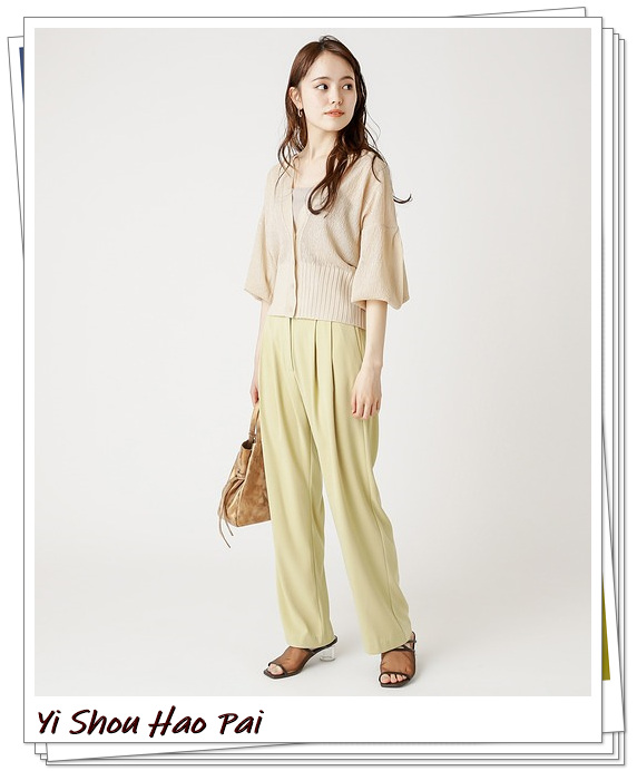 长袖开衫镂空针织衫怎么搭配,夏季绿色短袖开衫针织衫怎么搭配