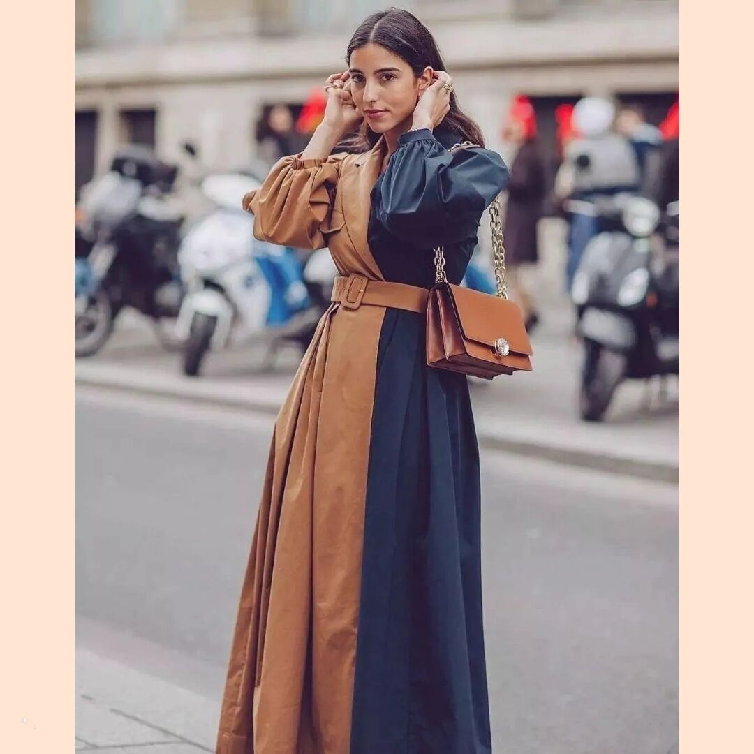 黑色和深咖色哪种颜色适合秋冬穿,浅的奶茶色在冬天里穿颇显氛围感