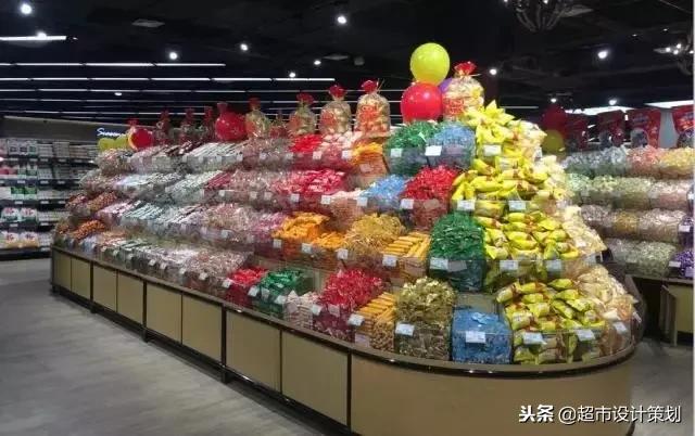 超市食品陈列摆放效果图,超市休闲食品创意陈列图片