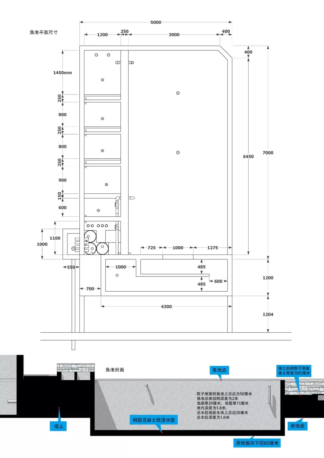 怎么建造鱼池比较省钱,圆形鱼池建造方法图解