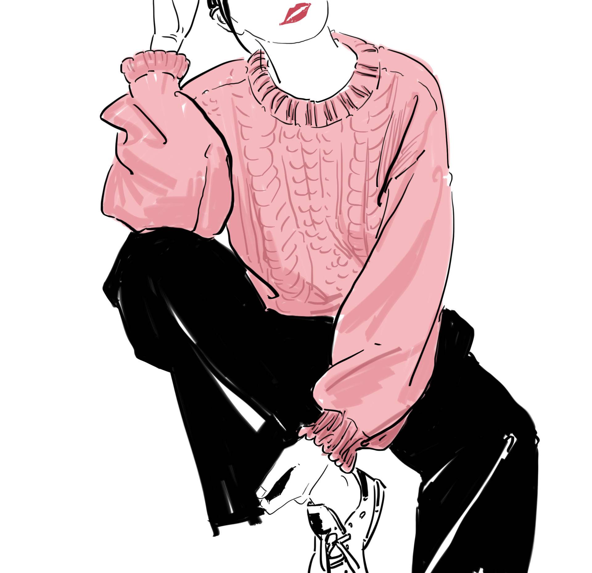 你看看现在的时尚icon,谁秋冬还在穿驼色?千娇百媚的粉才是首选