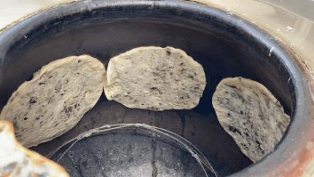 烧饼网红小摊,安徽歙县网红烧饼