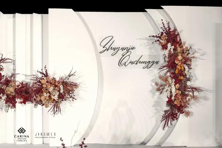 治愈系温暖的高级婚礼配色,中式婚礼高级感调色