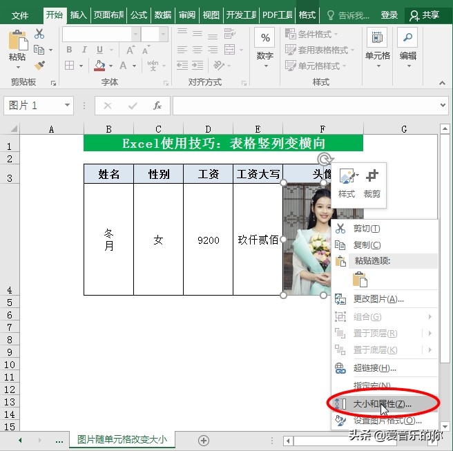 excel表格单元格随文字的大小变化,excel批量插入图片适应单元格大小