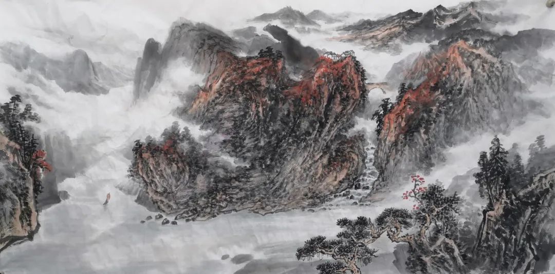 「艺展中国」汪文晖国画山水作品欣赏（2021迎春展）