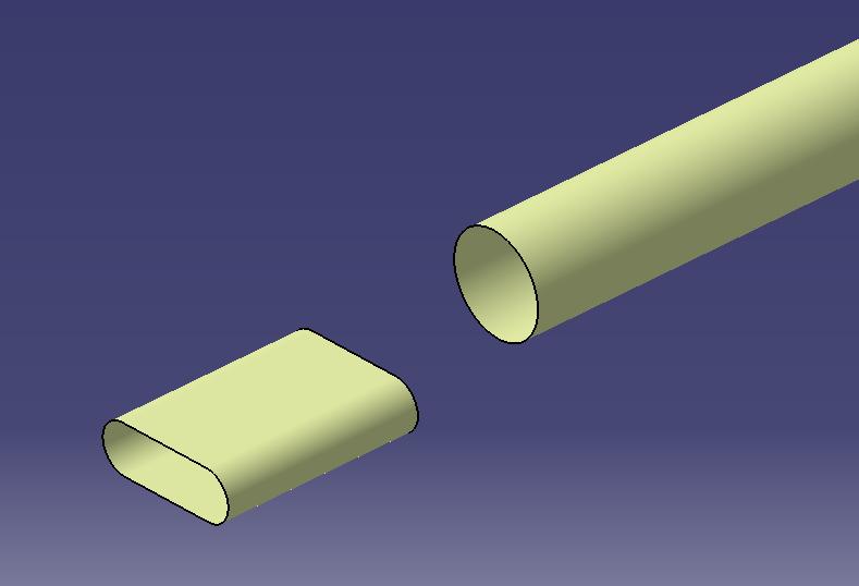 圆管打扁画法图解,圆管打扁技巧