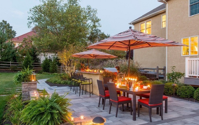 100个平方别墅花园布局图,13个空间的豪宅别墅