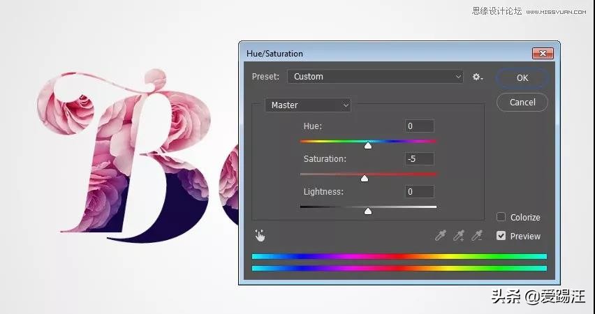 ps教程素材图片,ps教学制作漂亮的鲜花艺术字