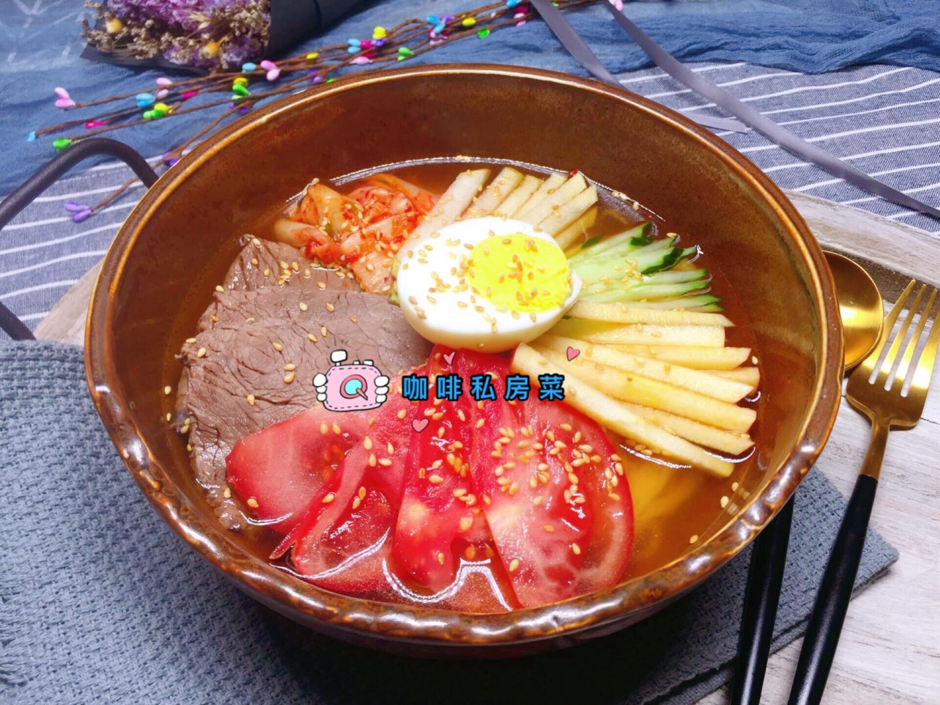 正宗朝鲜冷面面条做法,朝鲜冷面的做法汤汁