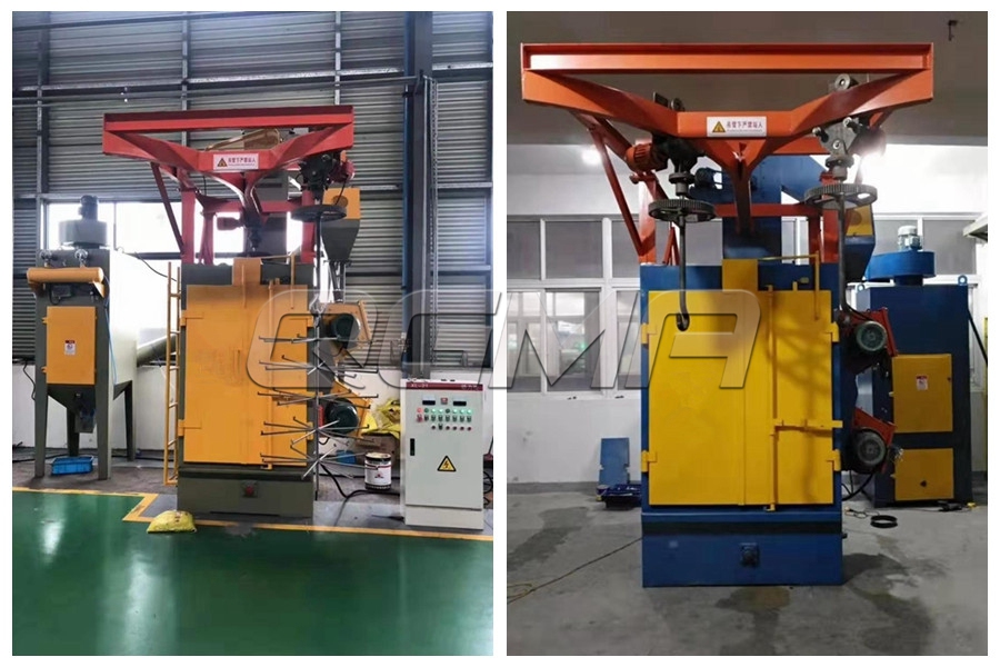 吊钩抛丸清理机联系方式,铸钢件抛丸机