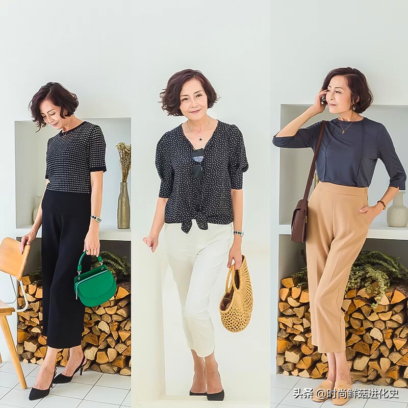 甜美时尚的中老年人穿搭,胖中老年妇女怎样穿搭好看