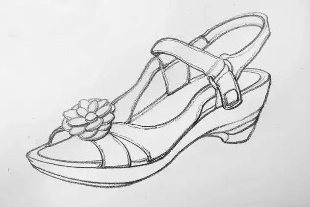 创意鞋子绘画作品,干货画画教程图片