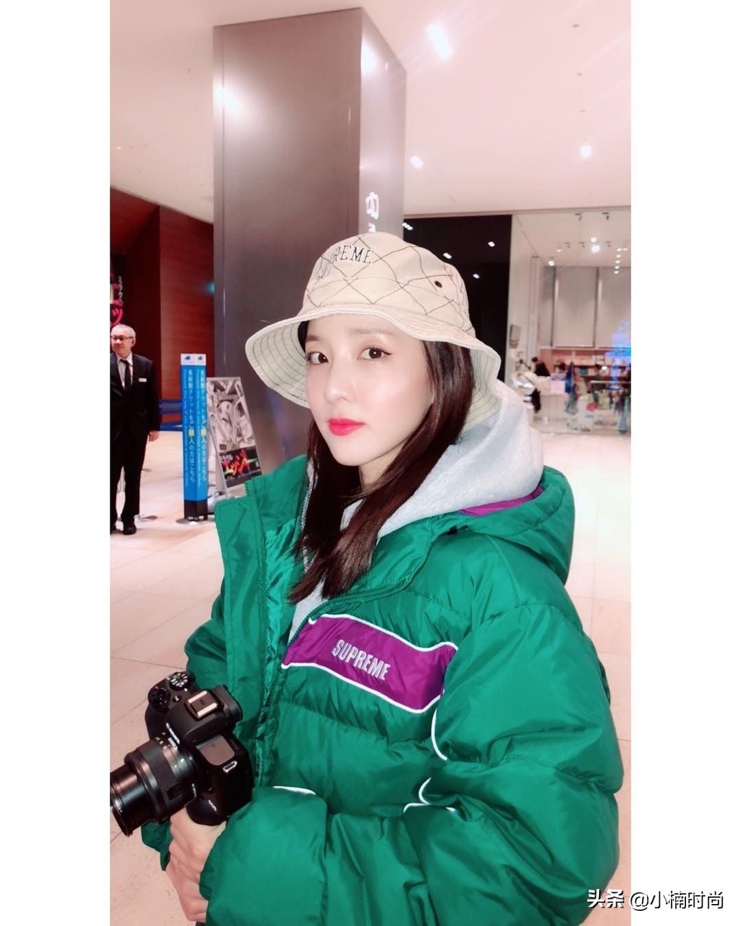 泫雅iu同款,韩星戴的帽子