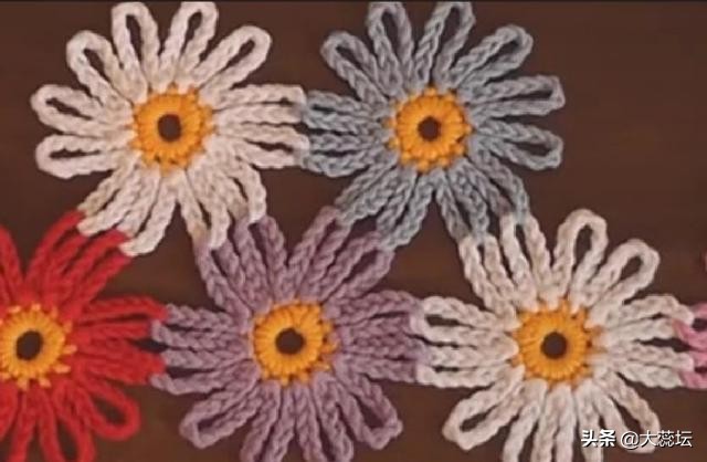 花边毛毯的钩编视频教程,凤凰毛毯的钩编花样教程