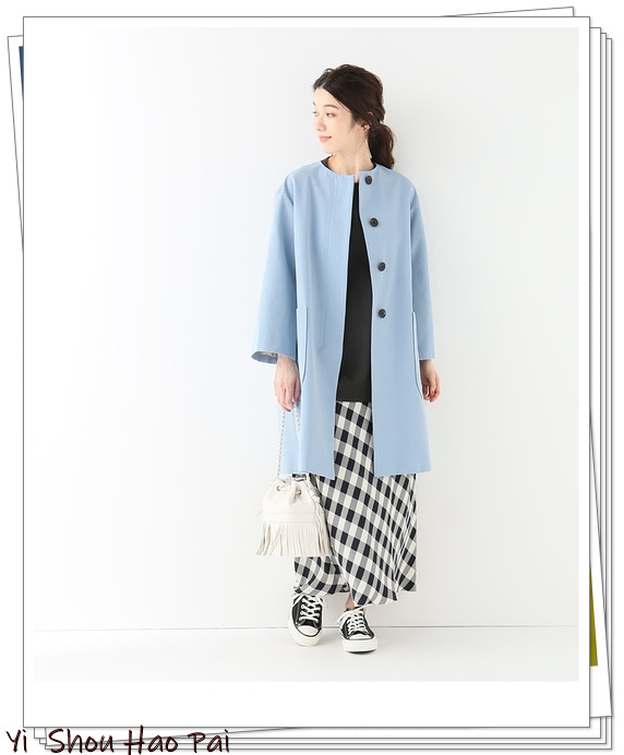 10款纯色系大衣的配色方案,5种颜色大衣25种日系look内搭