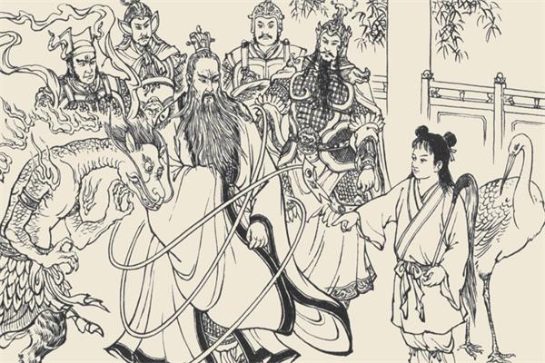 元始天尊仙鹤童子,元始天尊身边的俩童子