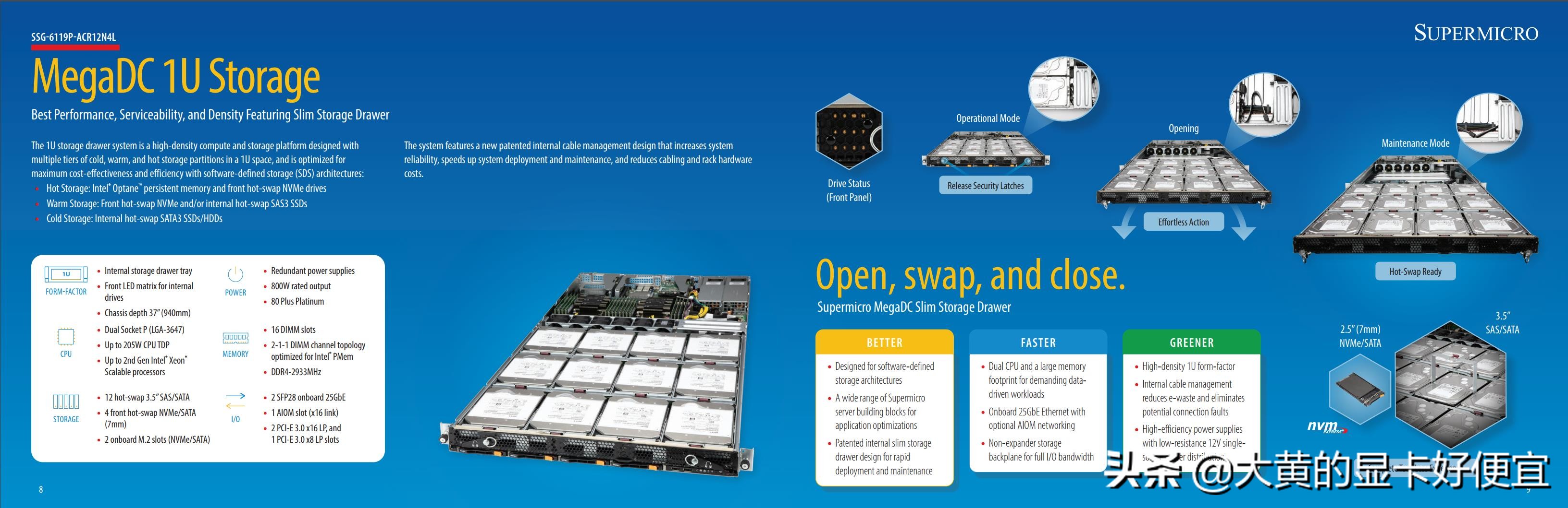 超微推出新一代超大型服务器，从二代Xeon到3647都通通支持