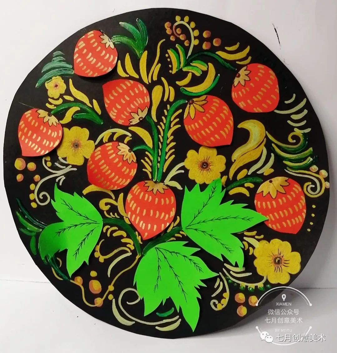 绘画教程草莓熊,创意画草莓教程