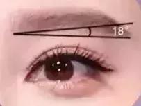 最新款眉形一字眉,今年流行的眉形流星眉