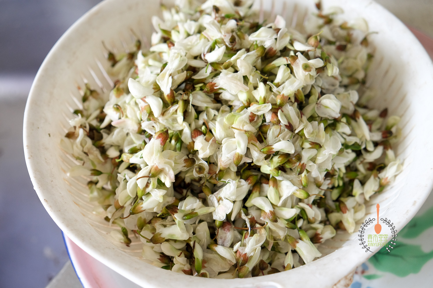 没有面粉又想吃蒸槐花的最佳吃法,蒸槐花不粘不坨有秘诀