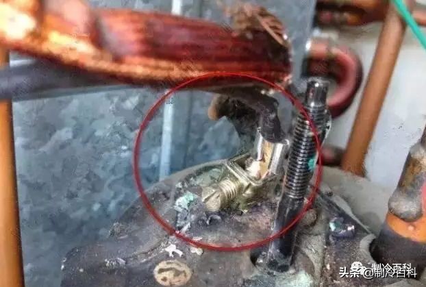压缩机接线柱烧坏怎么处理,压缩机接线柱被击穿怎么维修