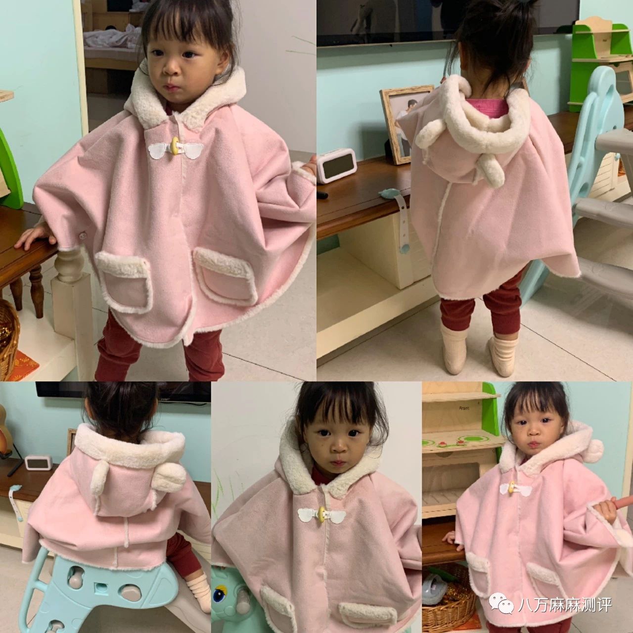 宝宝冬季披风a类,高档小披风斗篷宝宝