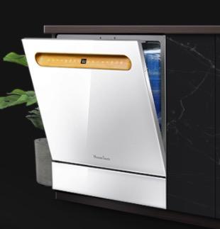 小户型窄台面嵌入式超薄洗碗机,慧曼c2小型台面洗碗机