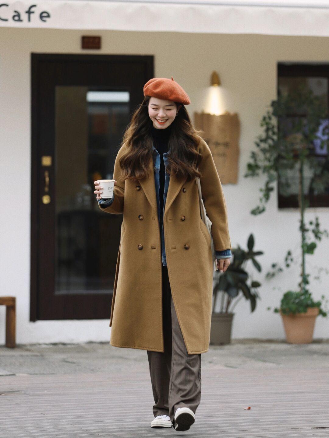 驼色羊绒大衣最佳颜色,驼色大衣推荐什么年纪