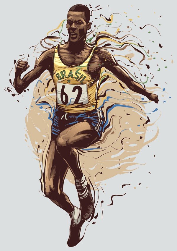 nba球星插画绘画,波普艺术人物肖像插画图