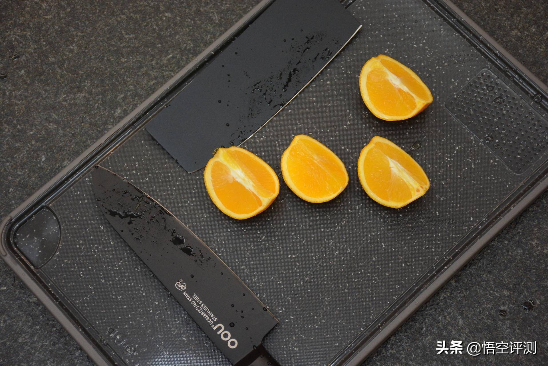 oou刀具套装评测黑白,OOU双面抗菌菜板