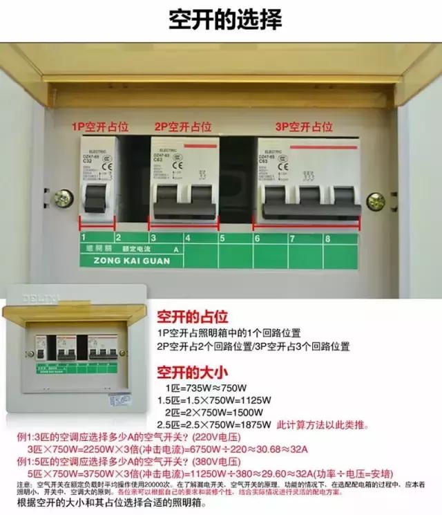 空气开关型号有几种,空气开关型号大全