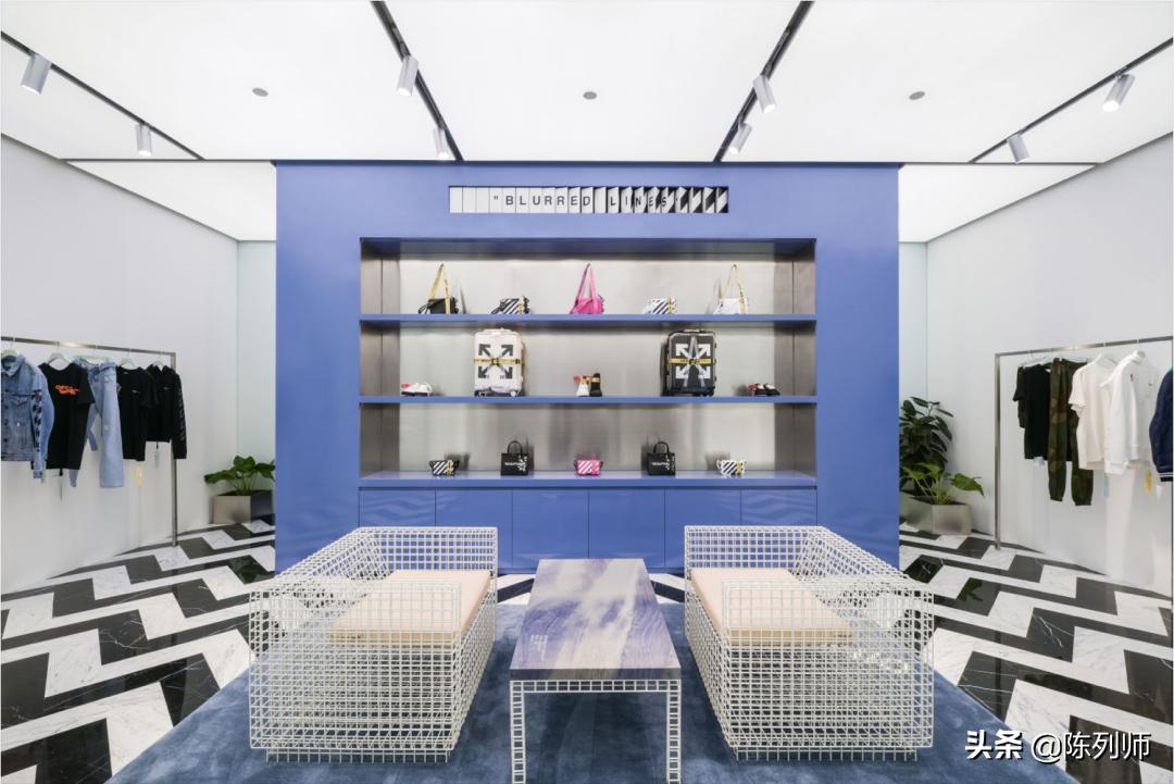 offwhite风格,白色品牌陈列搭配